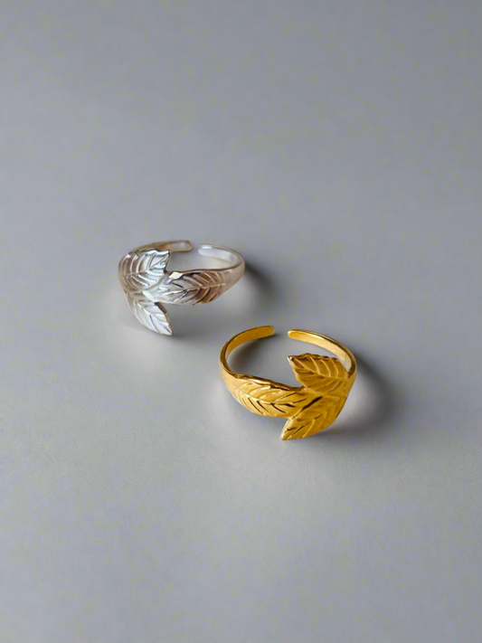 NOYA_ Anelli A forma di foglia d’albero