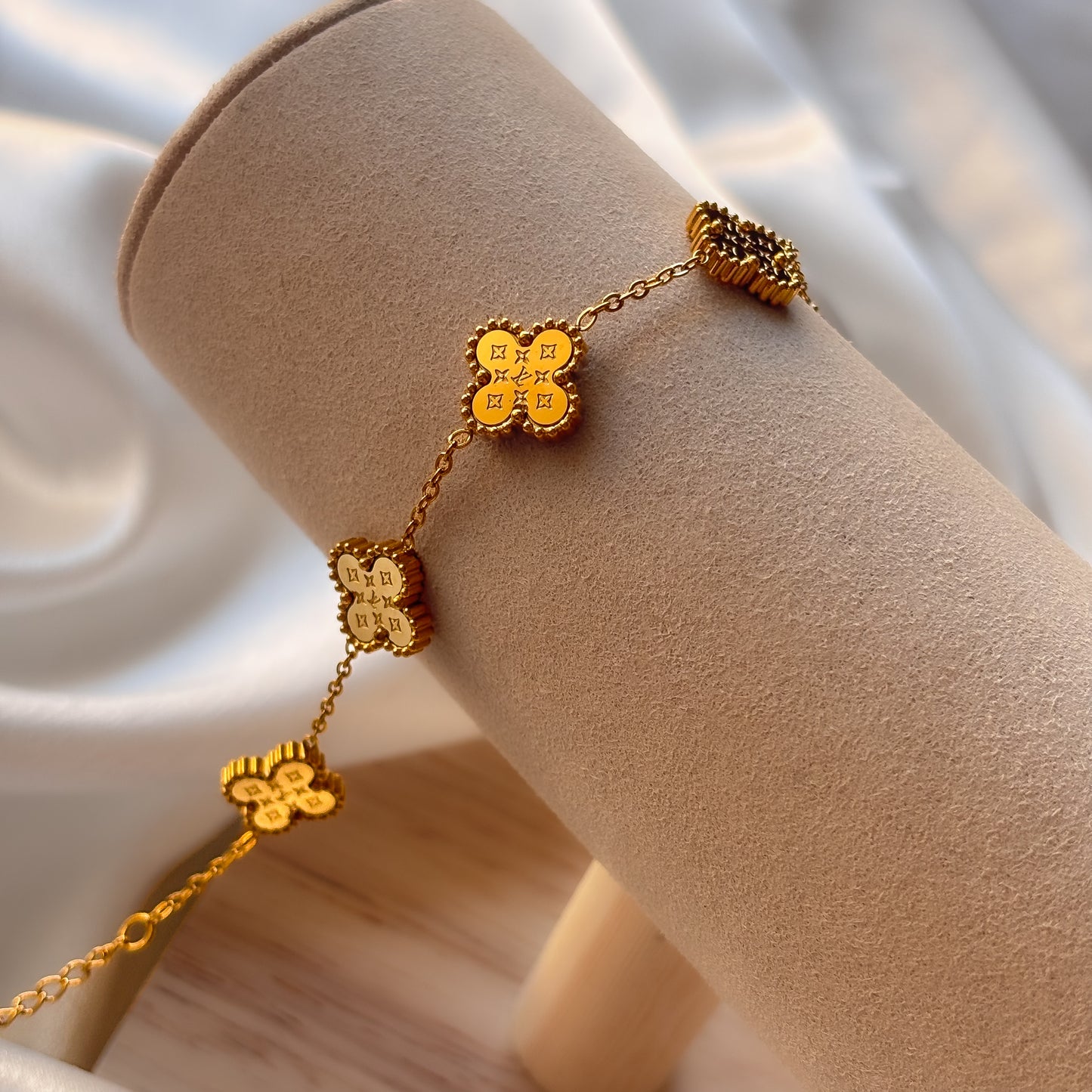 NOYA - Bracciale Quadrifogli Oro