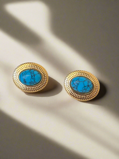 NOYA _ orecchini con pietra colorata