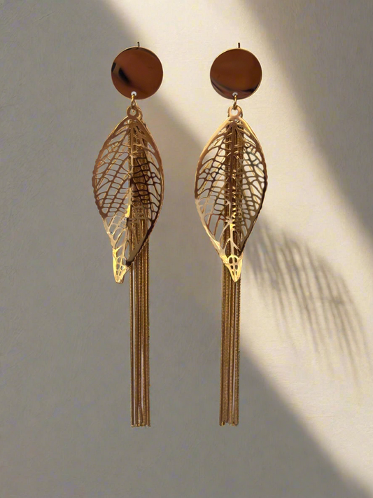 NOYA _ Orecchini a forma di foglia