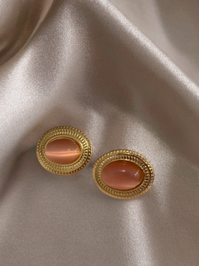 NOYA _ orecchini con pietra colorata