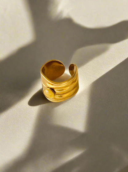 NOYA _ Anello con pietra colorata