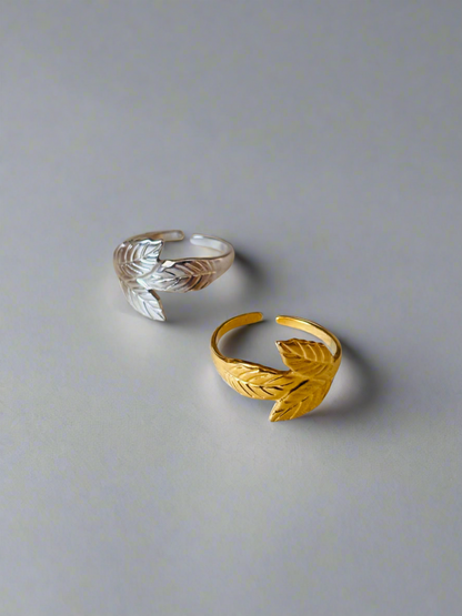 NOYA_ Anelli A forma di foglia d’albero