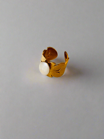 NOYA_ Trendy Anello con pietre Bianche