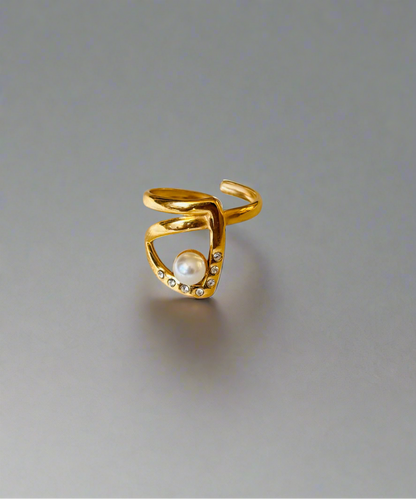 NOYA_ Anello con pietre bianca