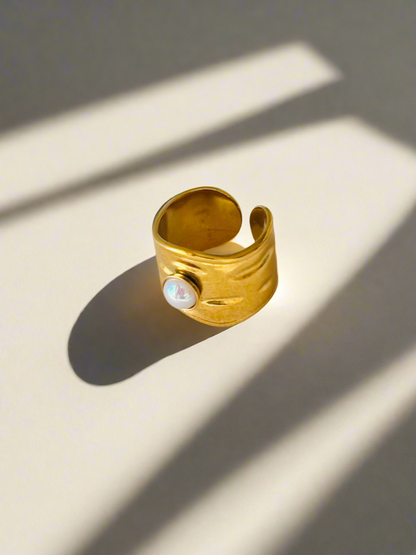 NOYA _ Anello con pietra colorata