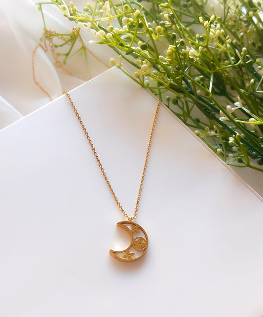 NOYA _ Collana a forma di luna