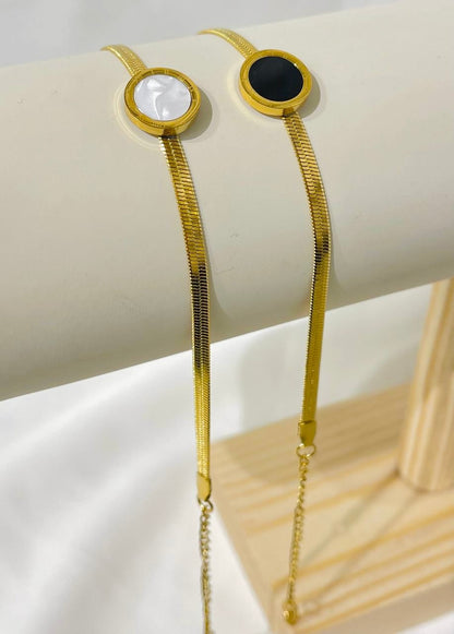 NOYA - Bracciale Punto Nero e Bianco Luxury