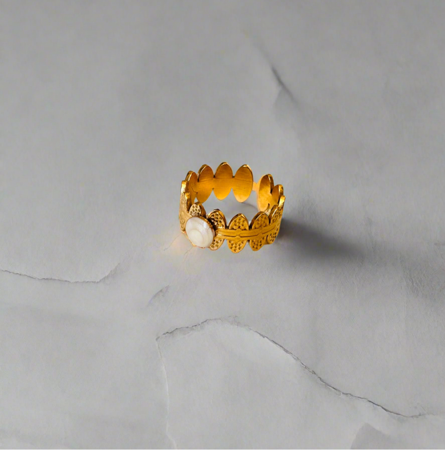 NOYA_ Anello con pietre Bianche