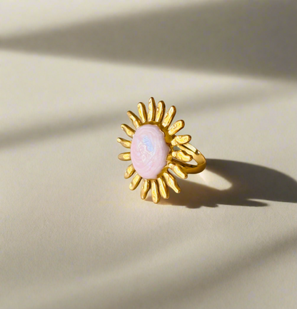 NOYA _ Anello con pietra colorata