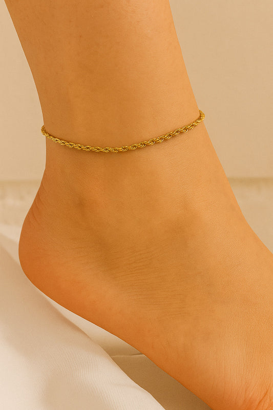 NOYA - Cavigliera Oro Treccia