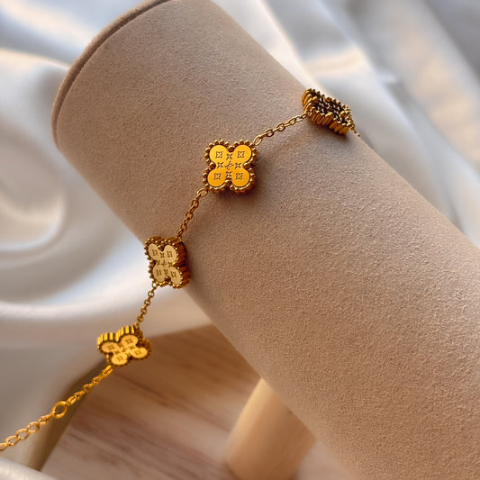 NOYA - Bracciale Quadrifogli Oro