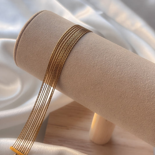 NOYA - Bracciale Multi Strato Oro